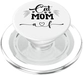 Cat Mom AF Best Moms Ever Moms of Kitties Funny Kitten Humour PopSockets PopGrip pour MagSafe