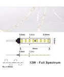 LED Strip 24V IP20 4000K 12W/m - Full spectrum, 5 meter pakke