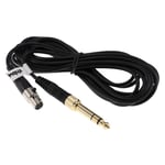 vhbw Câble audio AUX compatible avec AKG K240 MK II, K141 MK II, K171 MK II casque - Avec prise jack 3,5 mm, vers 6,3 mm, 3 m, noir