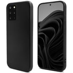 Moozy Lifestyle. Coque en silicone pour Samsung S20 Plus, noir – Coque légère en silicone liquide avec finition mate et doublure en microfibre douce, coque en silicone de qualité supérieure - Neuf