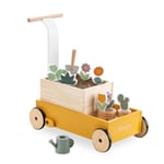 hauck Trotteur Bebe, Chariot de Marche Bois Learn to Walk avec Kit Jardinage Enfant, avec Frein, dès 12 Mois (Certifié FSC) - Jeux d'Apprentissage et de Motricité - Plant