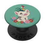 PopSockets Disney Moana Pua & Hei Hei Floral PopSockets PopGrip: Swappable Grip for Phones & Tablets