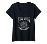 Disney Gargoyles New York Est. 94 Distressed Rooftop Shot V-Neck T-Shirt