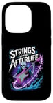 iPhone 14 Pro Strings Of The Afterlife Skeleton Rocker Rock Music Case