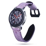 New Watch Straps 22mm Leather strap For Huawei Watch GT2e / GT2 46mm(Black) (Color : Purple)