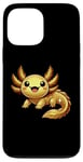 iPhone 13 Pro Max Gold Axolotl Cute Axolotls Lover Case