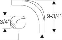 Steele Rubber Products 70-1038-85 Weatherstrip, trunk gutter cor