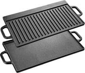 Velaze Cast Iron Griddle, Grill Pan Griddle Grill with Dual handles, Nonstick G