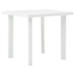 Table de jardin Blanc 80x75x72 cm Plastique - TABLE DE JARDIN VENDUE SEULE