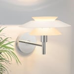 Gbly - Applique murale intérieur lampe de chevet moderne pour lit,Design en métal blanc, créative lampe de couloir G9 pour escalier, chambre d'enfant