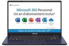 PC portable Asus VivoBook E410MA 14" FHD Intel Celeron N4020 RAM 4 Go DDR4 128 Go eMMC Technologie Numpad