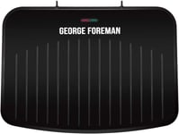 George Foreman Large Electric Grill Non-Stick Healthy Griddle 2400W Black