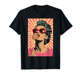 Retro Look Pin Up Girl Sunglasses Lolli Rockabilly Skirt T-Shirt