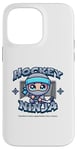 Coque pour iPhone 14 Pro Max Joueur ninja de hockey sur glace