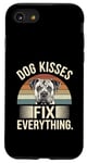 Coque pour iPhone SE (2020) / 7 / 8 Dog Kisses Fix Everything pour un propriétaire de chien