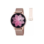 Lotus Montre Connectée Femme Acier Milanais