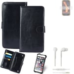 CASE FOR Ulefone Armor X6 Pro FAUX LEATHER + EARPHONES PROTECTION WALLET BOOK FL