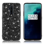 Glitter OnePlus 7T Pro skal - Svart