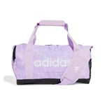 adidas Women's Essentials Linear Duffel Bag, ice Lavender/Bliss Lilac/White, XS