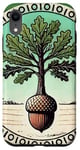 iPhone XR Oak from Acorn Illustration Tree Lovers mighty Oak tree Case