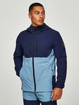 Zavetti Canada Vosso Woven Zip Hoodie, Blue, Size S, Men