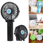 Handheld Mini Fan Usb Rechargeable Portable Handy Air Cooler Pink 2