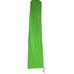 Jamais utilisé] Housse de protection HHG pour parasol jusqu'à 4,3 m (3x3 m), gaine de protection avec zip, vert