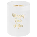 NEW LESSER & PAVEY HAPPY EVER AFTER  VANILLA HONEY SCENTED GLASS CANDLE