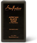 Shea moisture Organic African Black Soap Bar, with Shea Butter, 8oz