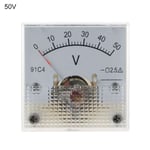 DC voltmeter Analog panelmätare 0-50V 0-50V 0-50V