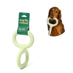 Earth Rated Tug of War Dog Toy, Interactive Pull Toy for Adult and Puppy Dogs, Ergonomic Grip, Natural Rubber, Small, Green