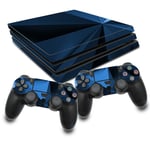 Ensemble Polygone Bleu Autocollant Peau Film Adapté pour Ps4 Pro Console