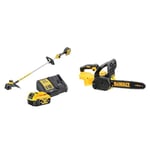 DEWALT - Coupe-Bordures Brushless XR 18V 5Ah Li-ION - DCM561P1-QW - Coupe Bordure sans Fil & Tronçonneuse Élagueuse Brushless XR 18V - DCM565N-XJ - Tronçonneuse sans Fil