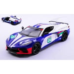 [FR] MotorMax CORVETTE C8 GT N.28 RACING 2020 WHITE/BLUE/RED 1:24 - MTM73794