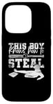 Coque pour iPhone 14 Pro Batteur Baseball Garçon Battant Enfant