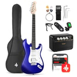 Donner DST-100 Electric Guitar Rock Amplifier Amp Tuner Pick Bag Beginner Set