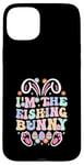 Coque pour iPhone 15 Plus Thème de Pâques I'm the Fishing Bunny