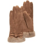 Gants Isotoner  Gants Femme Ultra chaud Tactiles Camel