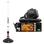 Kit Radio CB Président Harrison II ASC + Antenne CB PNI ML70, Longueur 70cm, 26-30MHz, 200W