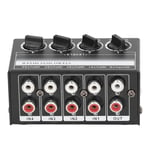 Mini Passive Stereo Mixer Portable 4 Channel Mixer For CD Player Tape