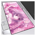 Large Size Mouse Pad Game Pink loli E 900x400mm Natural Rubber Mouse Pad Keyboard Mat Anti-skid/Precision Seaming