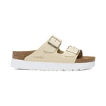 Birkenstock Arizona PAP Flex Platform Nubuck Leather Narrow Dam