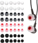 48 Pièces Embout d'Oreille de Remplacement en Silicone Embout d'Écouteur Embout d'Oreille S/M/L 3 Tailles Accessoires pour Casque Coussinet de Remplacement Intra-auriculaire avec Sac de.[G757]