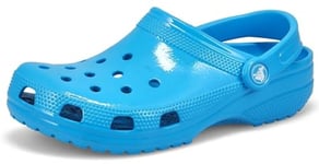 Crocs Unisex Classic Clogs, Neon HL (Ocean), 10 UK