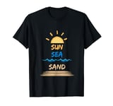 SUN SEA SAND Summer Vibes Men Women Kids Boys Girls Vacation T-Shirt