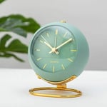 Reveil Analogique avec Lumière, Reveil Vintage Chevet Silencieux pour Les Gros Dormeurs Réveil Rétro de Voyage avec Batterie Petite Horloge de Bureau