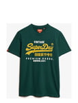 Superdry Duo Vintage Logo T Shirt Grön