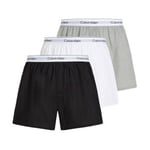 Calvin Klein 3P Slim Boxers Mixed bomull X-Large Herre