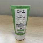 Q+A AHA Exfoliator Body Scrub Golden Vanilla & Coconut 50ml Free Delivery