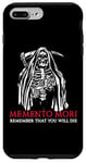 Coque pour iPhone 7 Plus/8 Plus Memento Mori Grim Reaper Squelette Sablier Citation